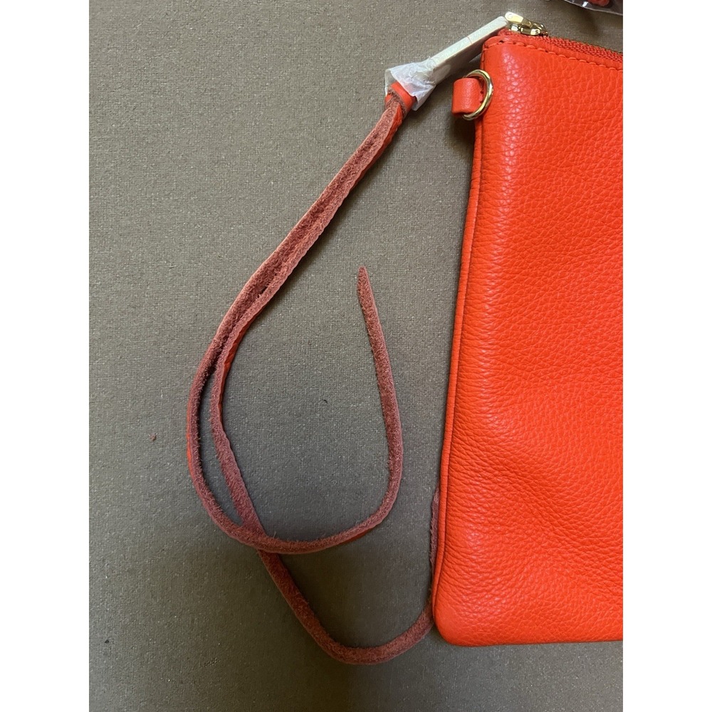 Rebecca Minkoff Genuine Leather Red Crossbody/Clutch Bag Adjustable Strap Zip - Picture 3 of 6